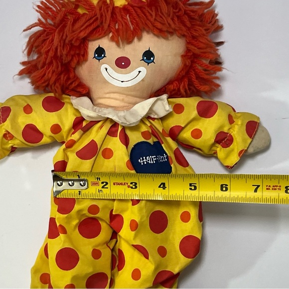 Vintage 1978 Knickerbocker ~ Half Pint ~ 13" Plush Clown Doll Preowned - Picture 14 of 15